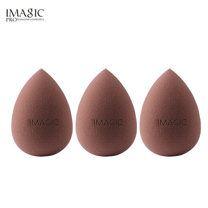 IMAGIC 3pcs beauty sponge face wash puff gourd water drop puff wet and dry makeup sponge tool