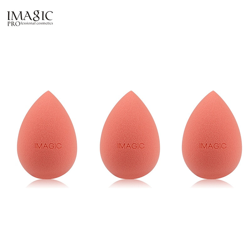 IMAGIC 3pcs beauty sponge face wash puff gourd water drop puff wet and dry makeup sponge tool