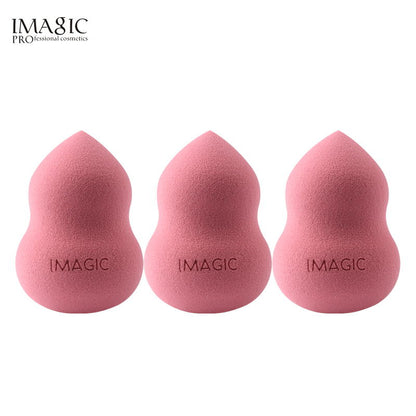 IMAGIC 3pcs beauty sponge face wash puff gourd water drop puff wet and dry makeup sponge tool