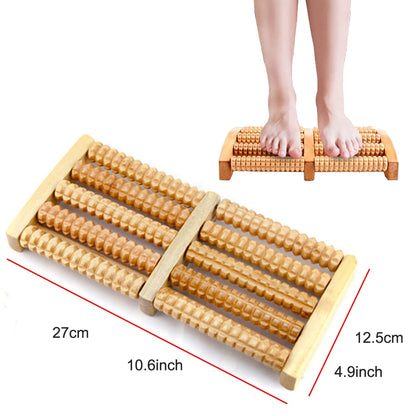 BYEPAIN Wooden Exercise Roller Sport Injury Gym Body Leg Trigger Point Muscle Roller Sticks Massager Health Care