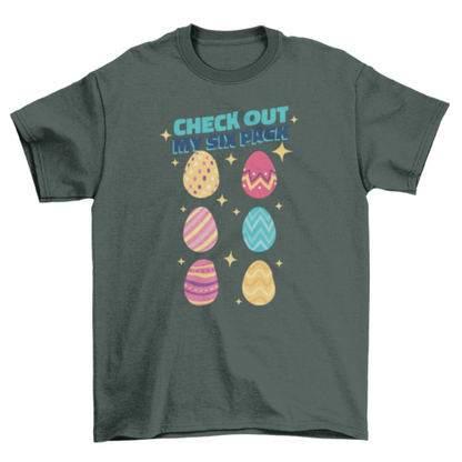 Six Pack easter eggs t-shirt