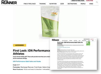 iON Foot Soak for Active, Fatigued Feet